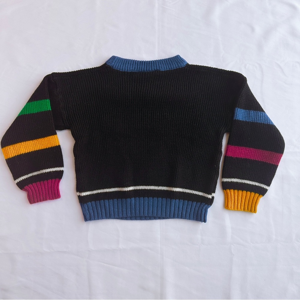 Vintage Grand Prix Racecar Knit Sweater 🏎️ by Electric Kids; Size 5T/Youth - Picture 3 of 3